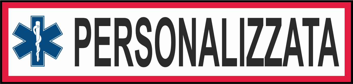 Toppa personalizzabile con velcro