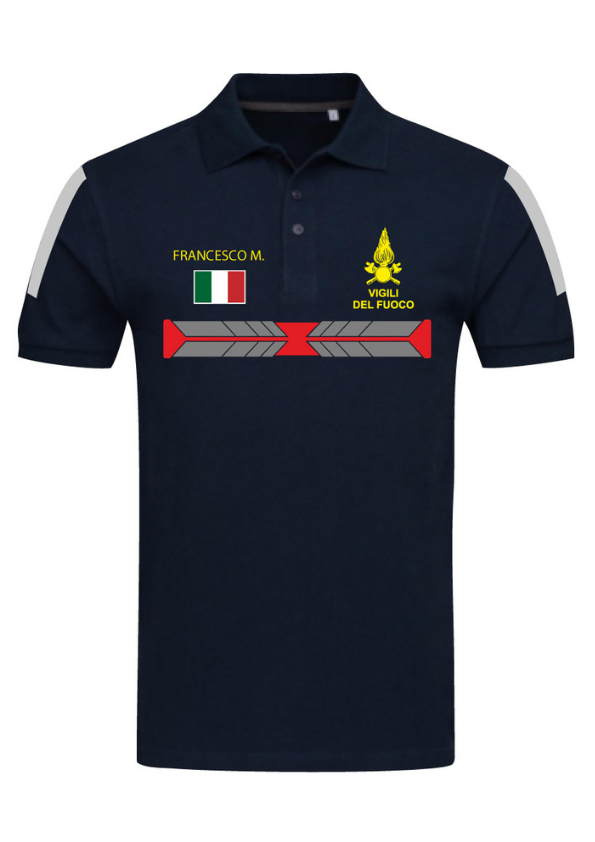 Polo manica corta personalizzabile VVF