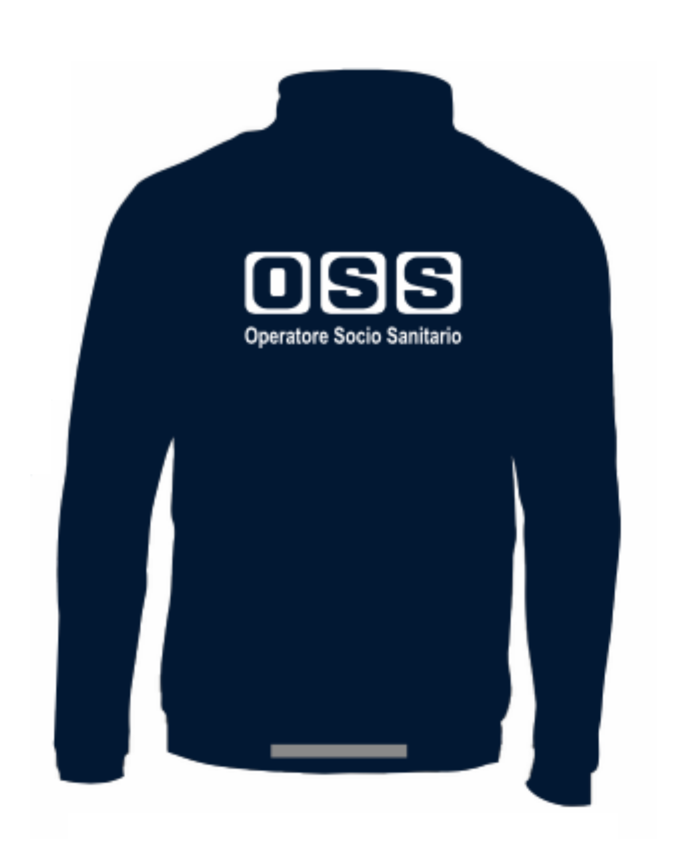 Felpa con zip OSS alta visibilità rifrangente