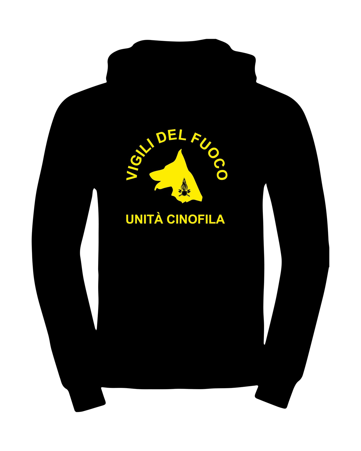 Felpa con cappuccio VVF UNITÀ CINOFILA