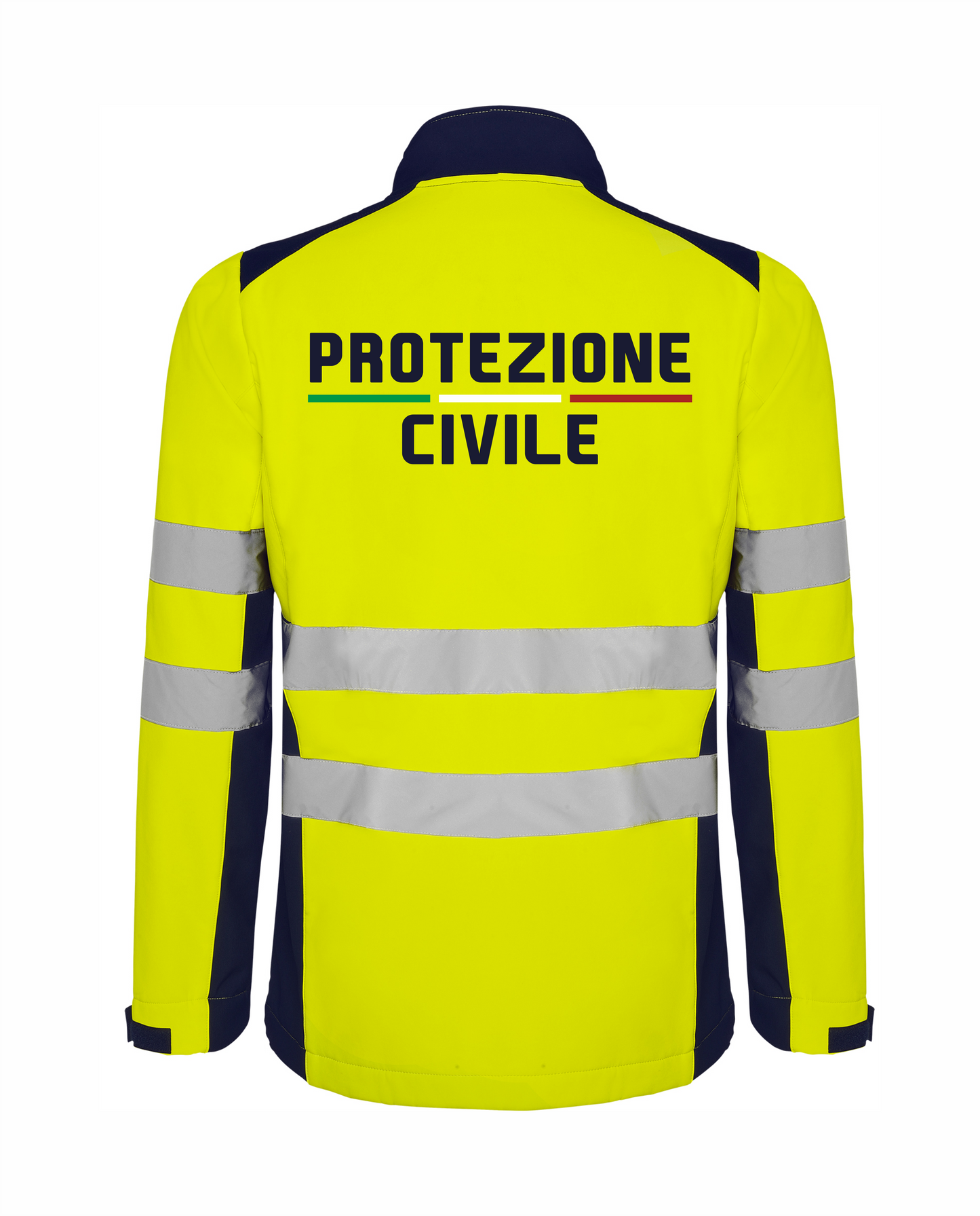 Giacca softshell alta visibiltà della Protezione civile