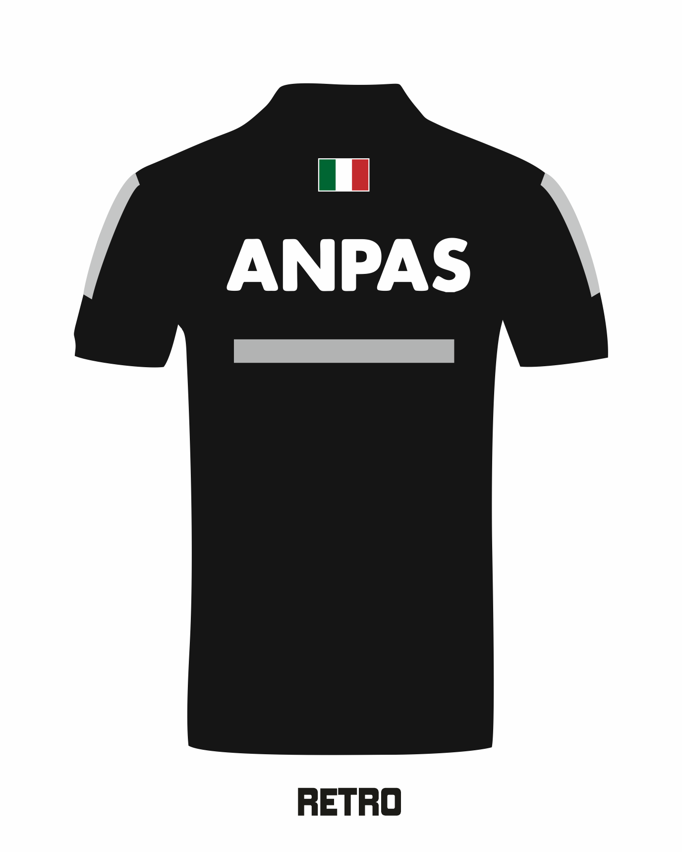 Polo ANPAS alta visibilità rifrangente