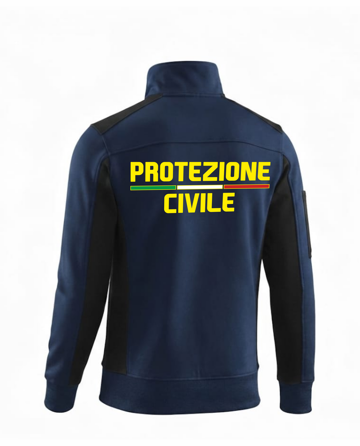 Felpa Cambridge blu scuro zip del PROTEZIONE CIVILE