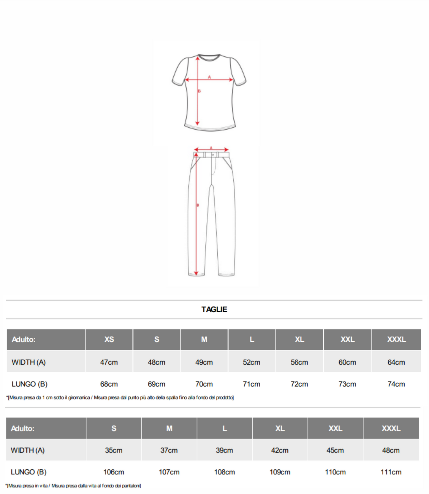 Completo da donna per Servizio Sanitario