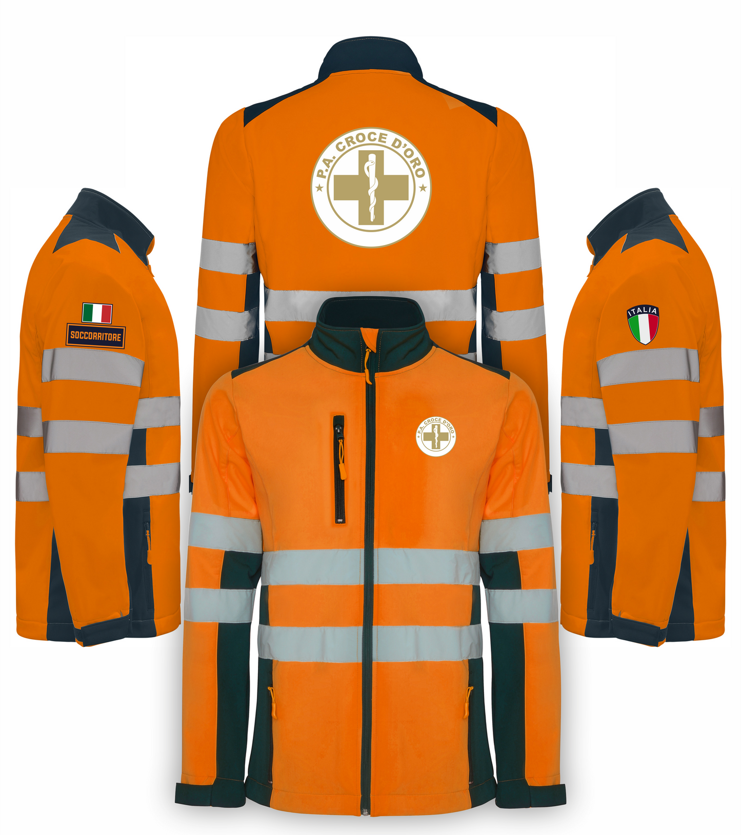 Giacca softshell alta visibiltà della Croce D'Oro