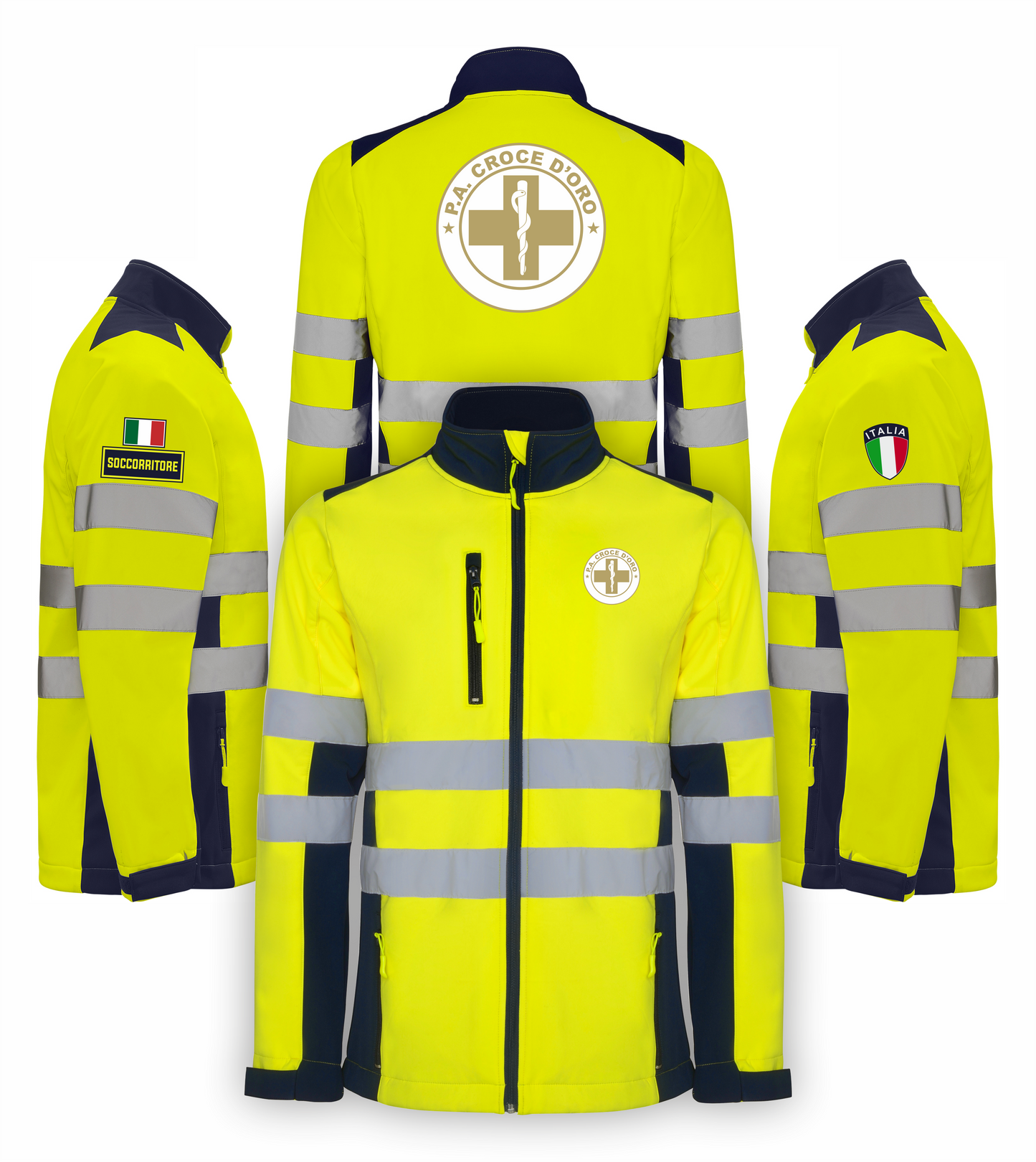 Giacca softshell alta visibiltà della Croce D'Oro