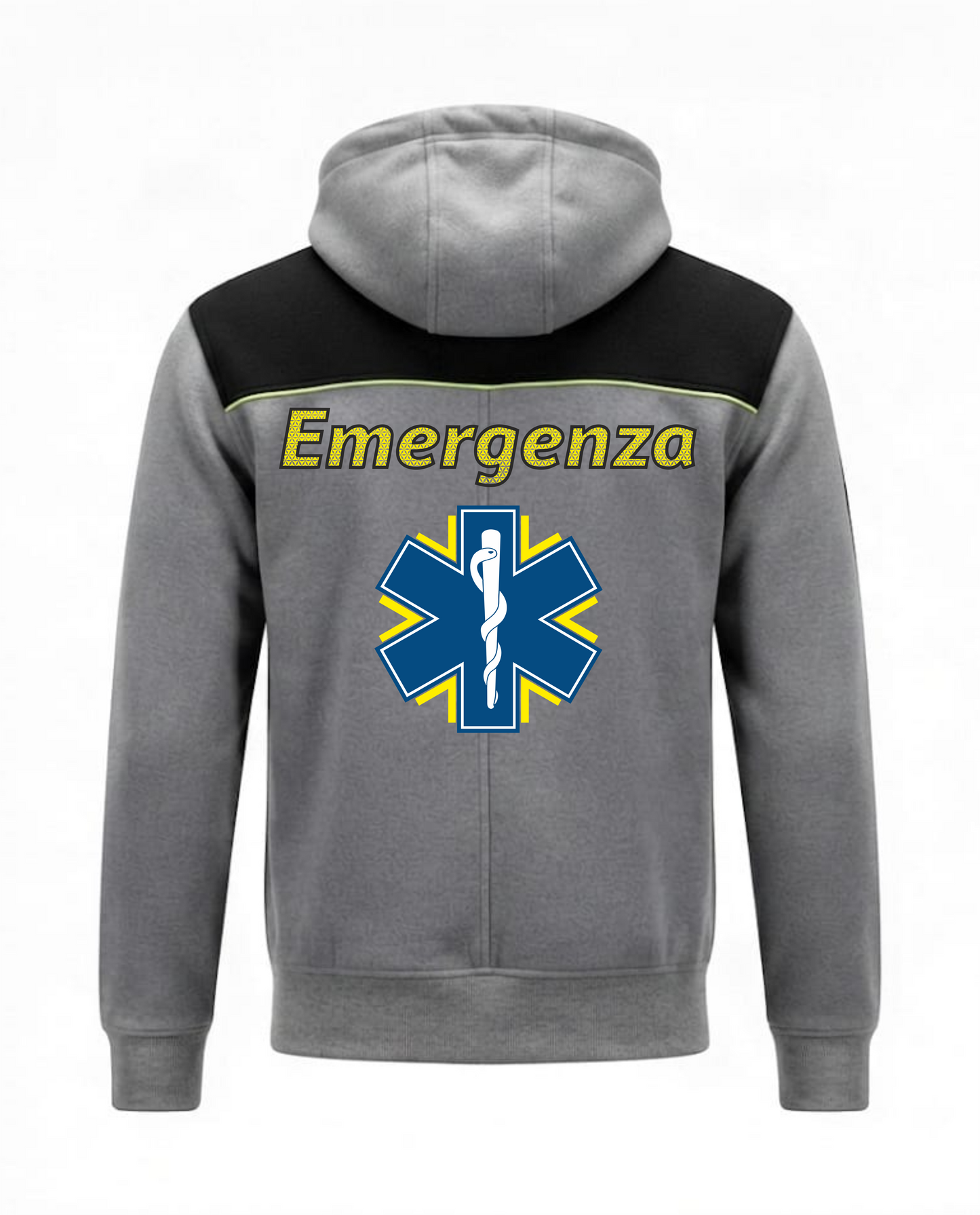 Felpa OREGON grigia zip e cappuccio del 118