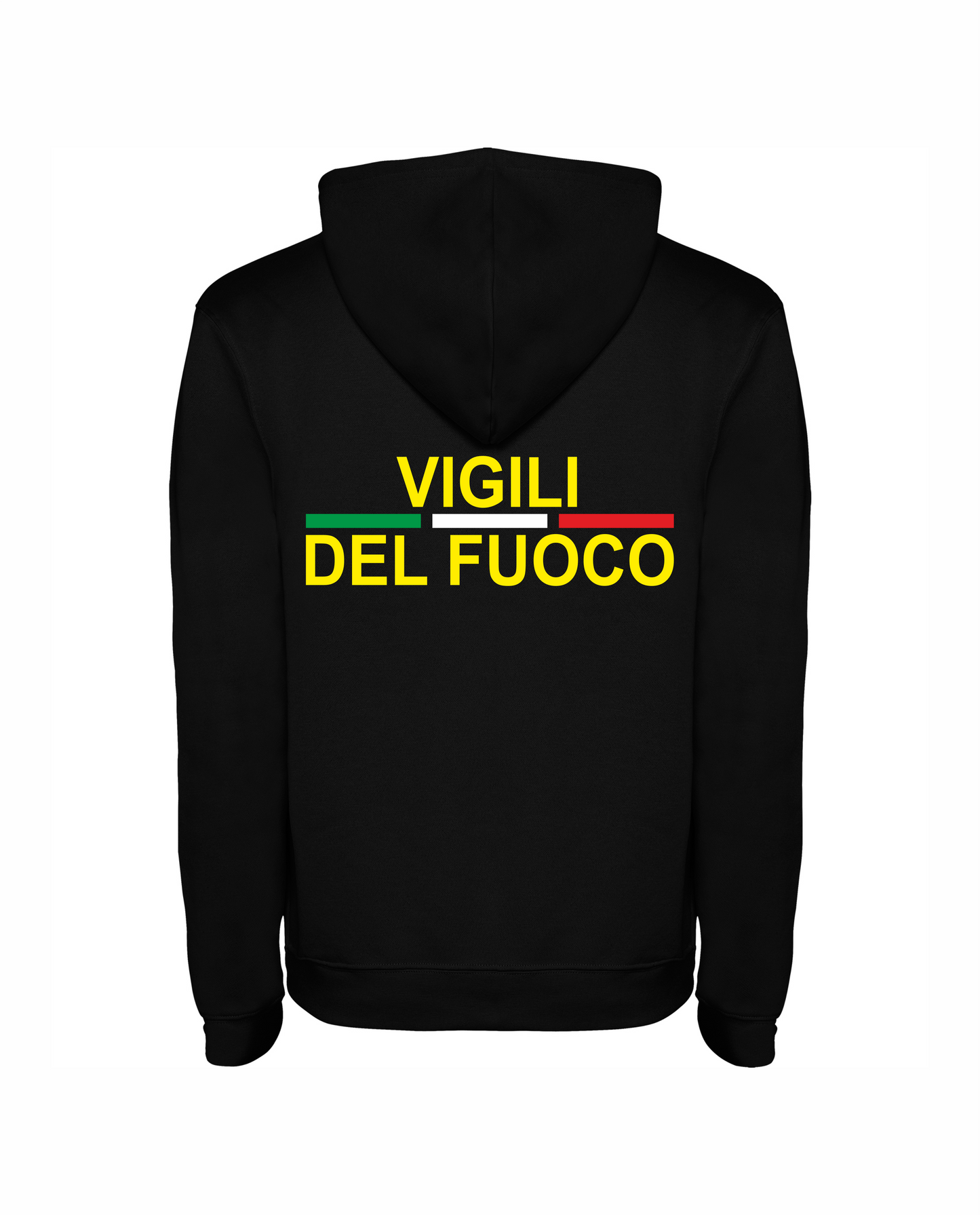 Felpa con cappuccio e zip dei Vigili del Fuoco