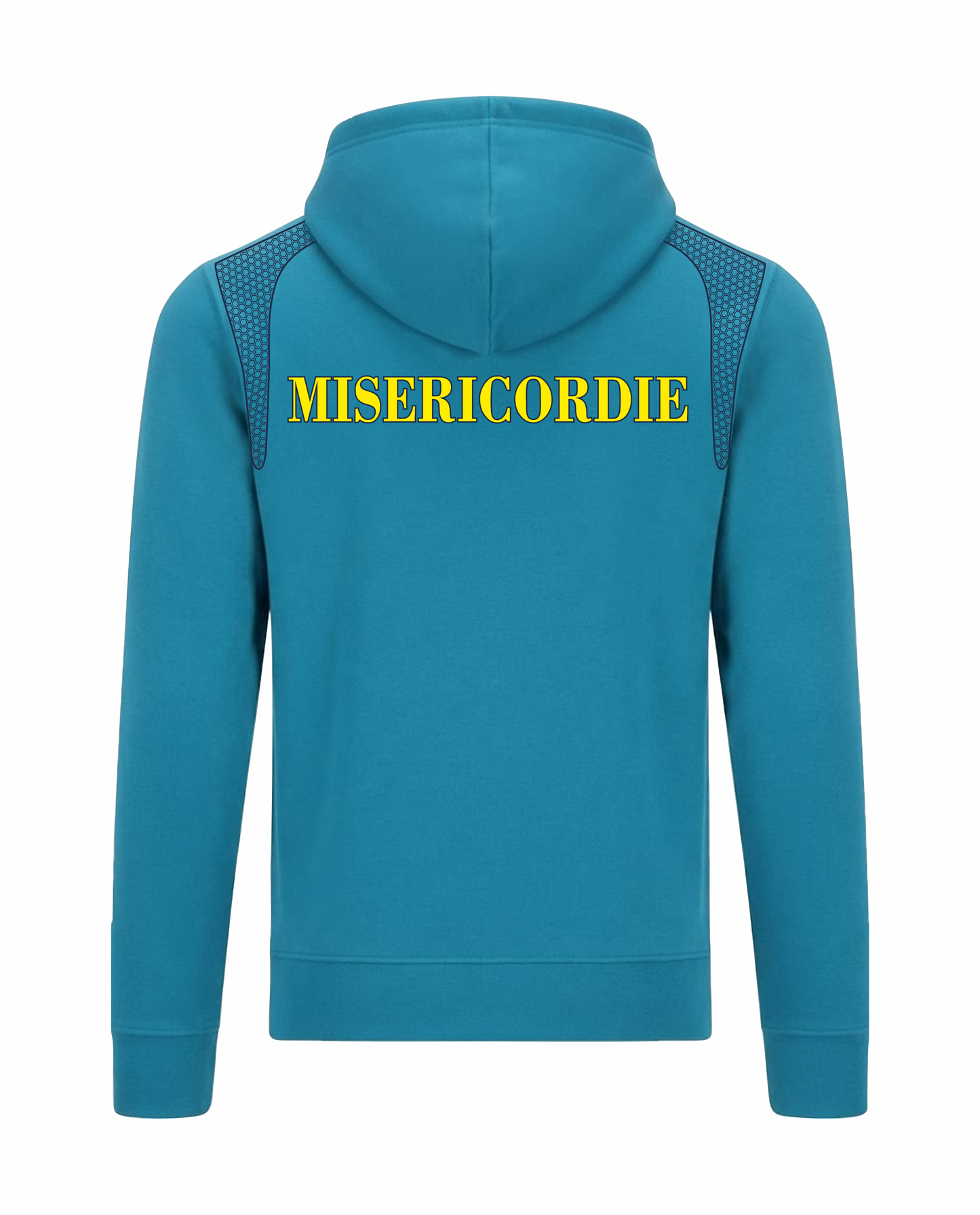 Felpa ESO con cappuccio azzurra Misericordie