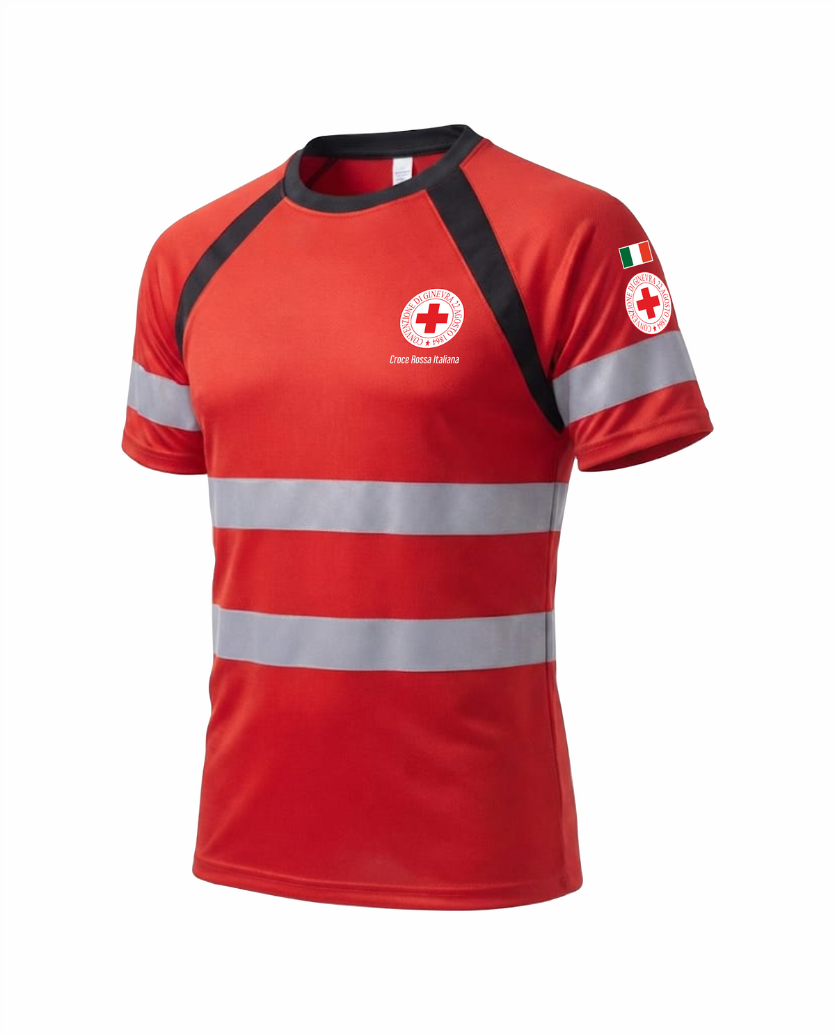 Maglia Tecnica Alta Visibilità CROCE ROSSA ITALIANA CRIT06R