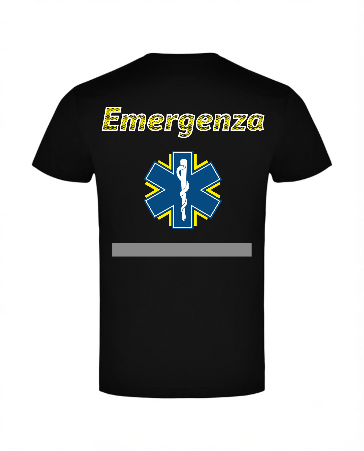 T-shirt nera 118 alta visibilità
