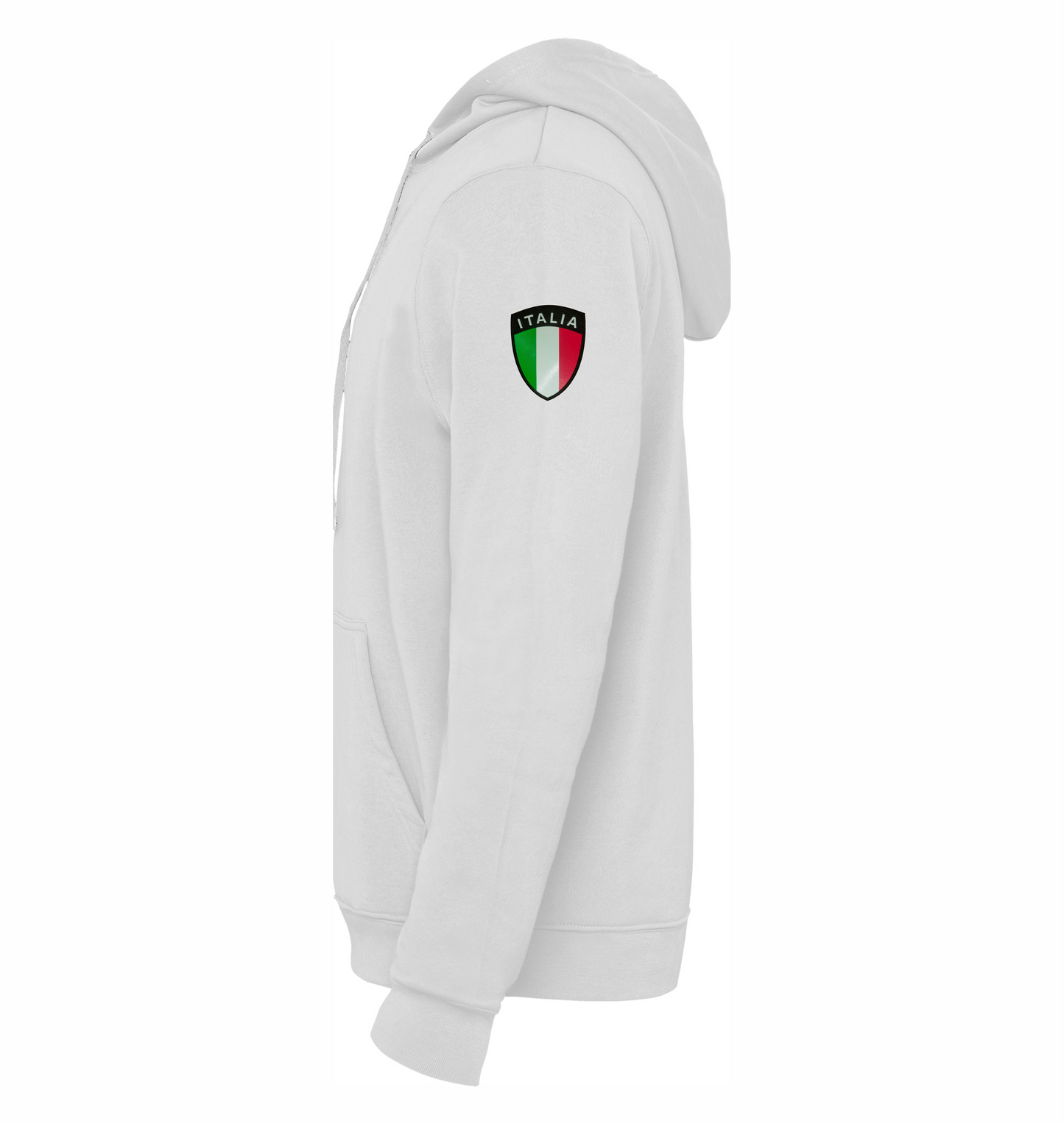 Felpa bianca con cappuccio dell'ANPAS