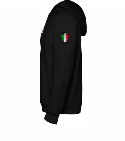 Felpa nera con cappuccio del 118