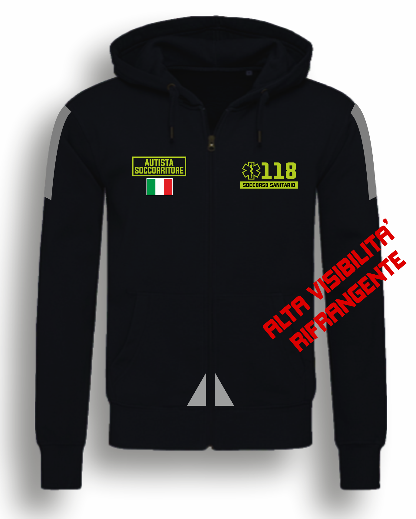felpa zip cappuccio 118