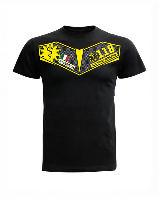 T-shirt C2 nera 118