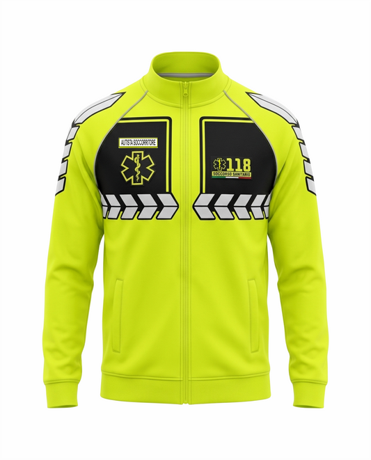 Giacchetta gialla fluo Alta Visibilità JACKET 118