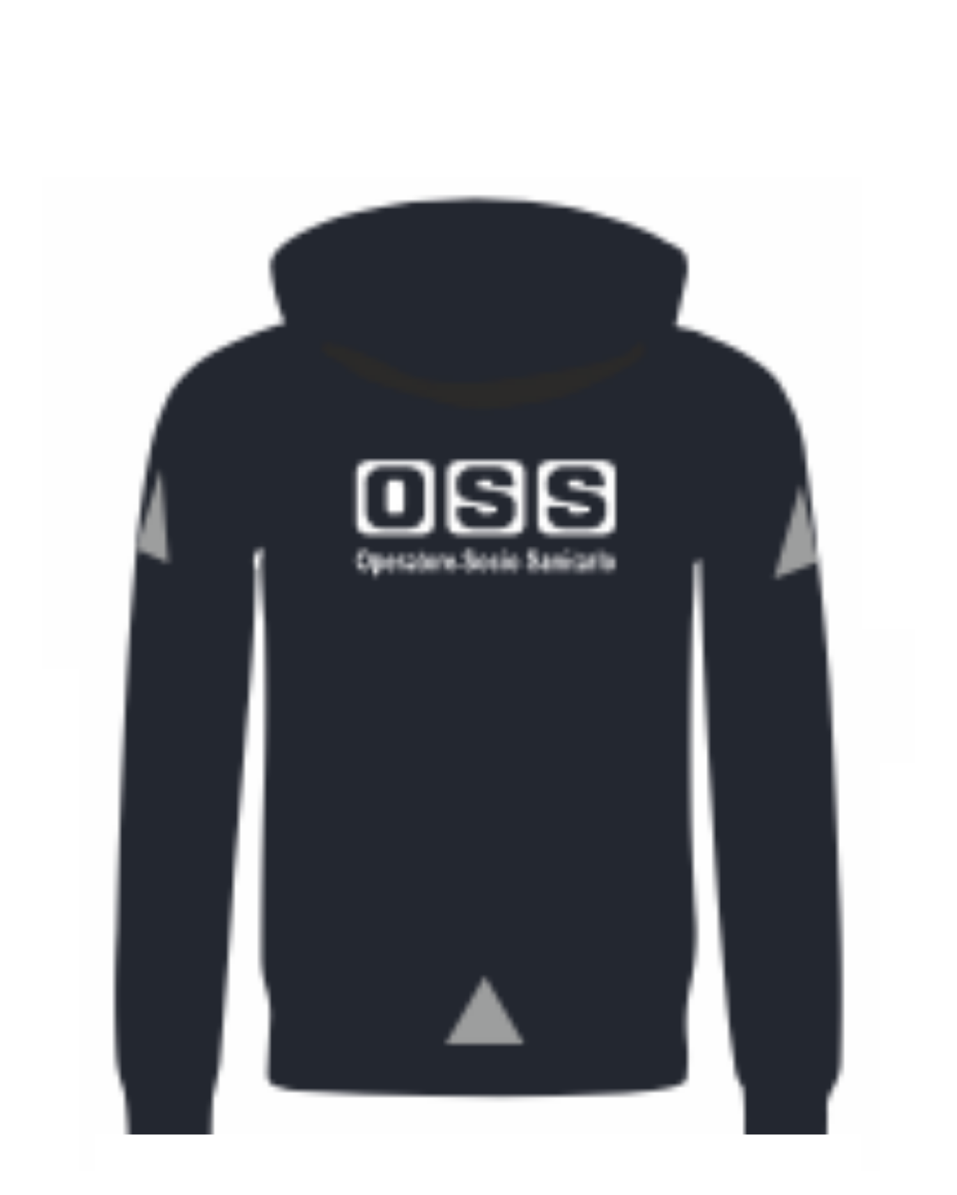 Felpa con cappuccio e zip OSS alta visibilità rifrangente