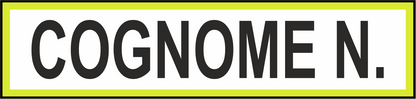 Toppa personalizzabile con velcro