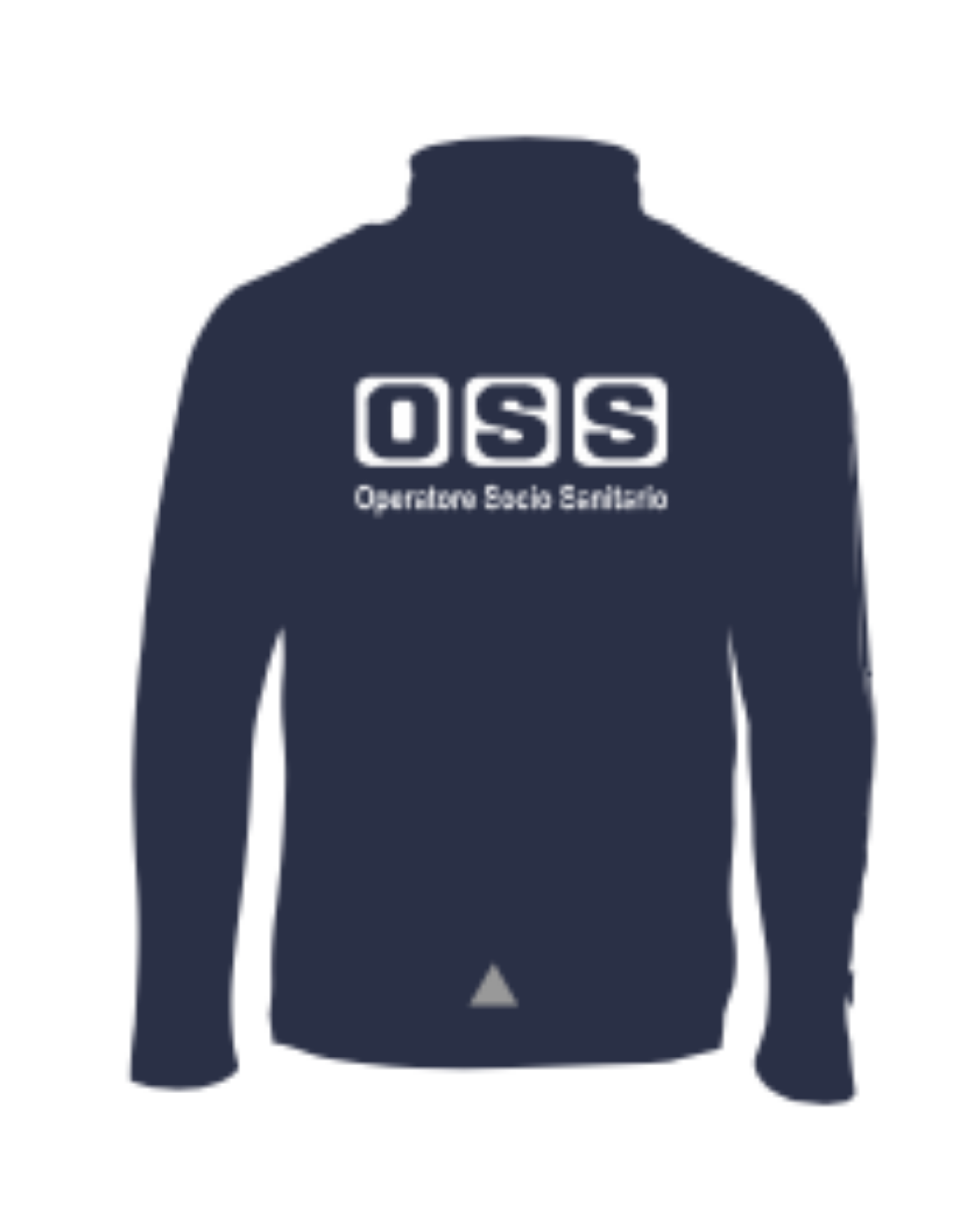 Felpa con zip e bordini colorati OSS alta visibilità rifrangente