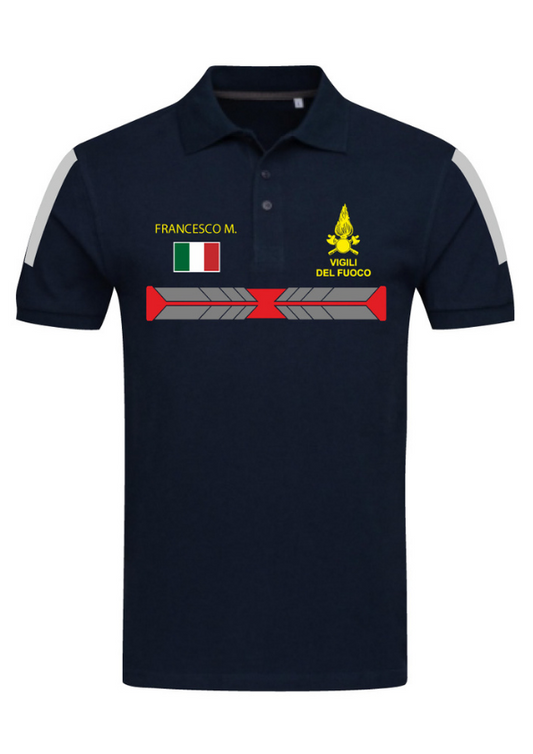 Polo manica corta personalizzabile VVF