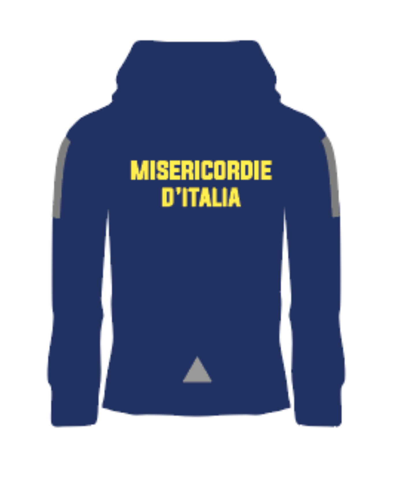 Felpa con cappuccio e zip alta visibilità rifrangente