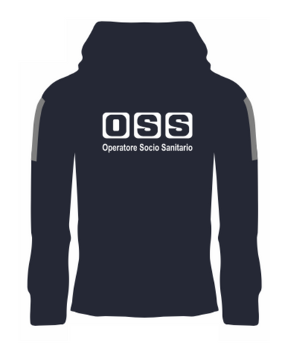 Felpa con cappuccio OSS alta visibilità rifrangente
