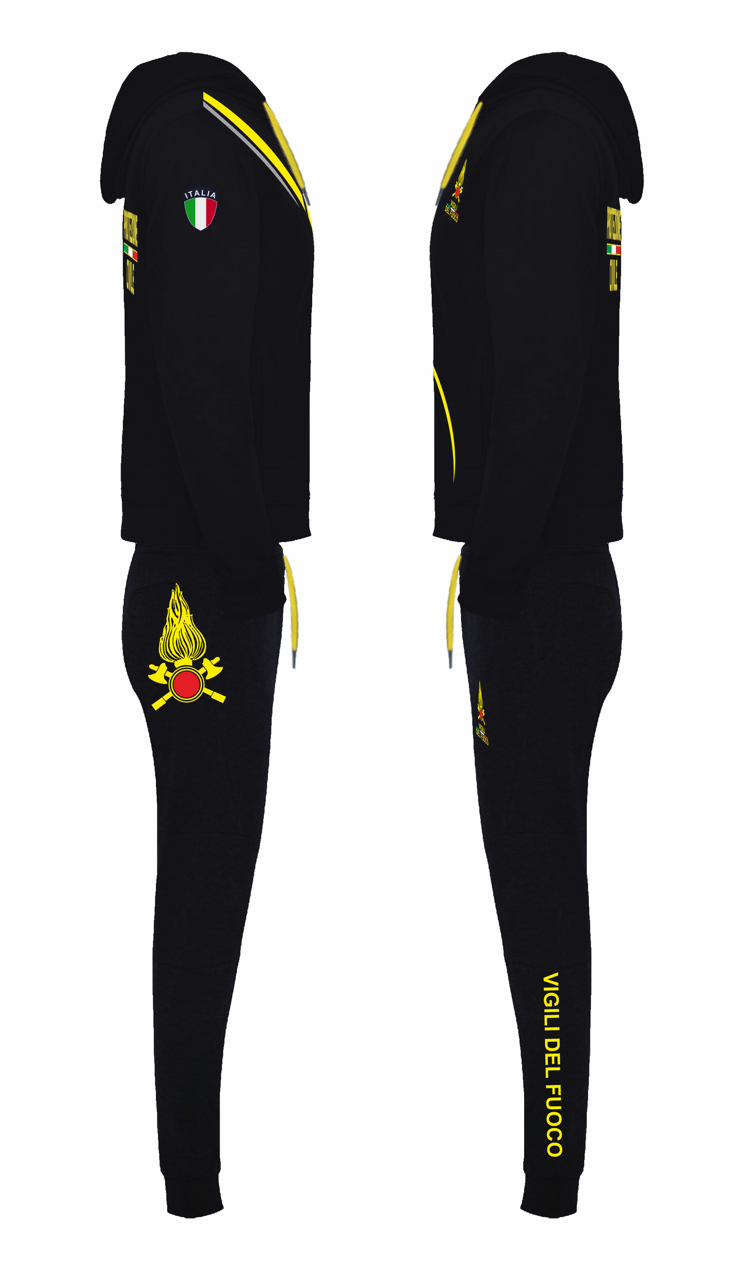 Tuta sportiva nera
