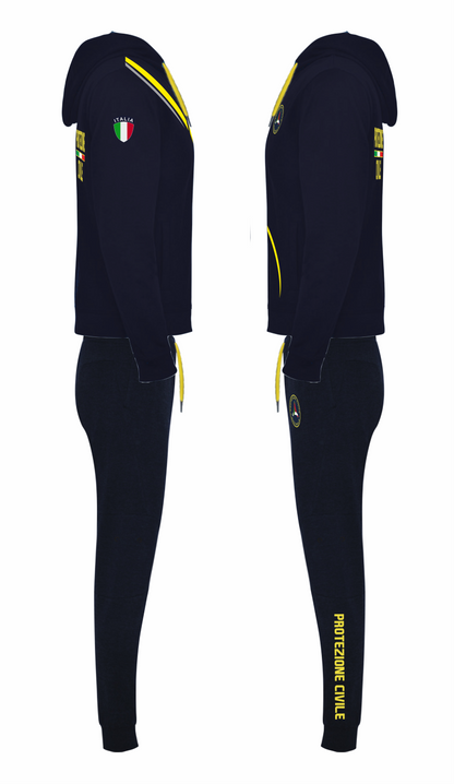 Tuta sportiva blu scuro