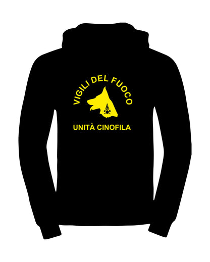 Felpa con cappuccio VVF UNITÀ CINOFILA