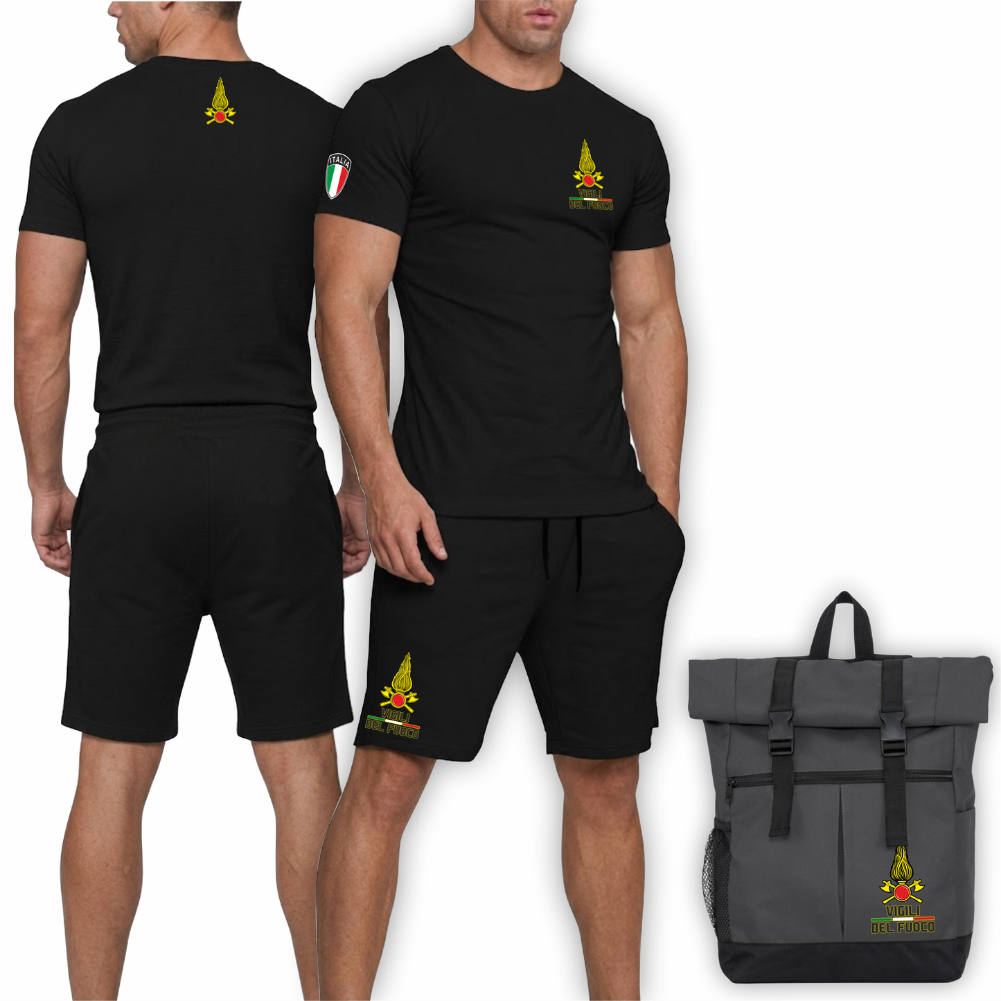KIT MAGLIA CON PANTALONCINO + ZAINO