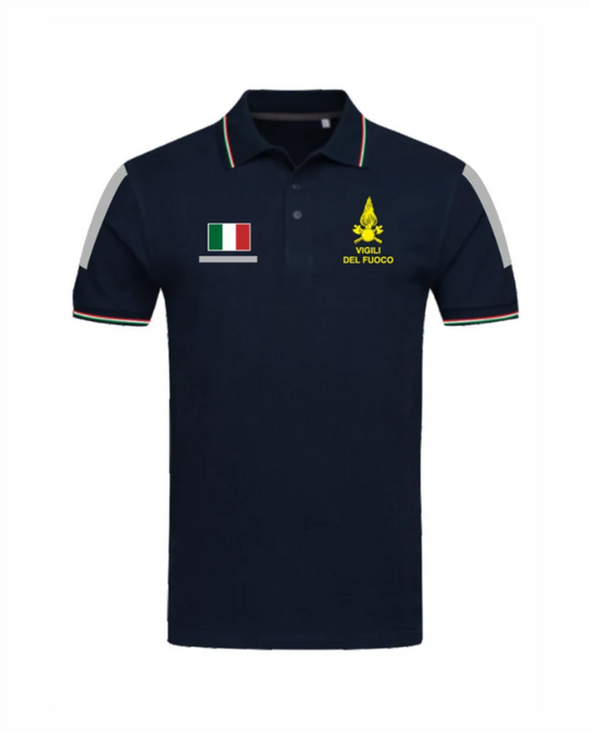 Polo Tricolore VIGILI DEL FUOCO