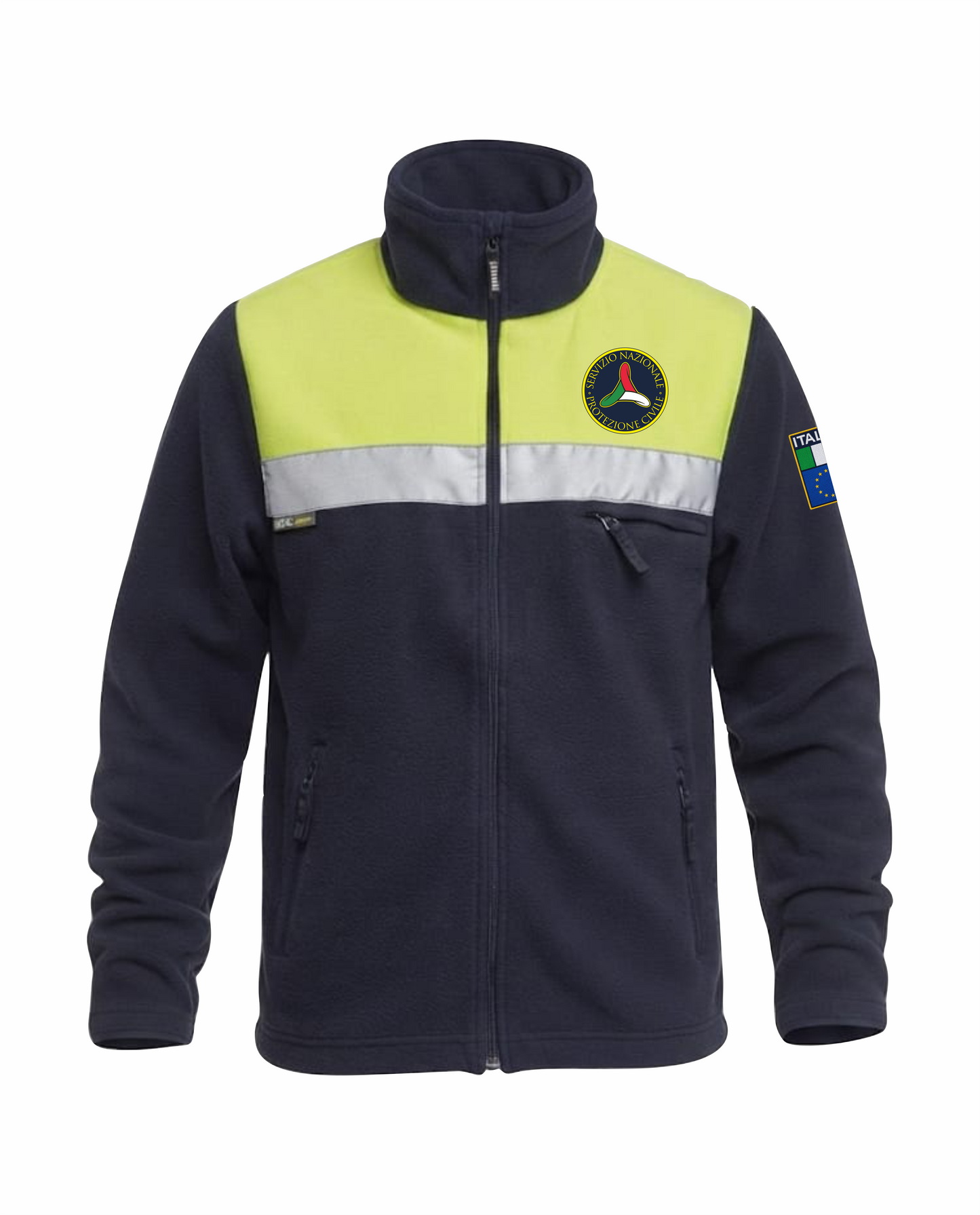 Giacca in Pile C4020 con zip Protezione Civile