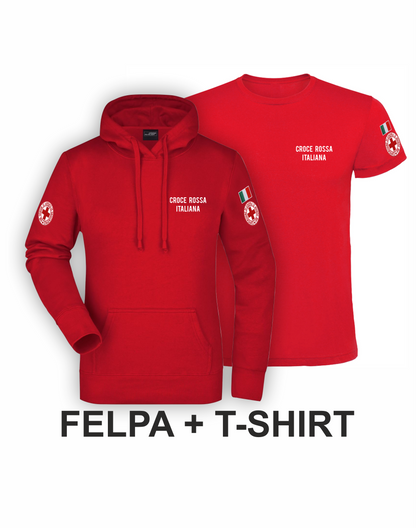 FELPA + T-SHIRT della CROCE ROSSA