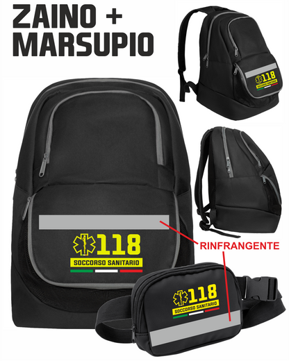 ZAINO + MARSUPIO del 118