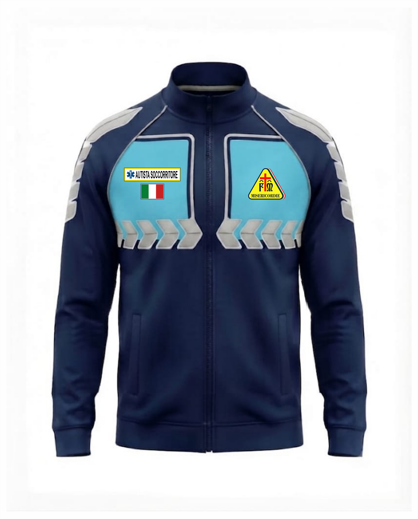 Giacchetta blu scuro Alta Visibilità JACKET Misericordie