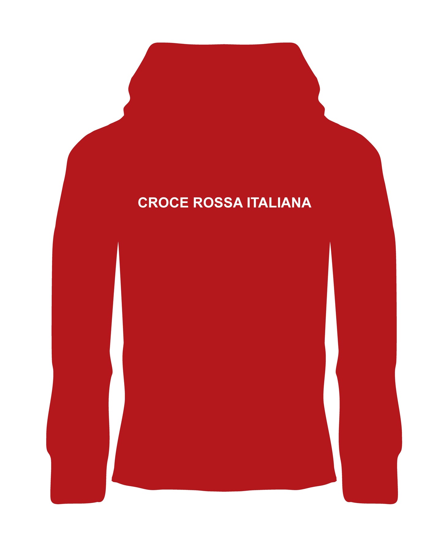 Felpa unisex con cappuccio Croce Rossa Italiana