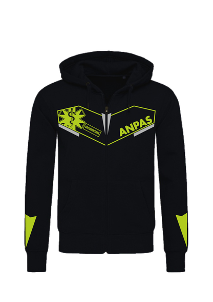 Felpa con cappuccio e zip ANPAS