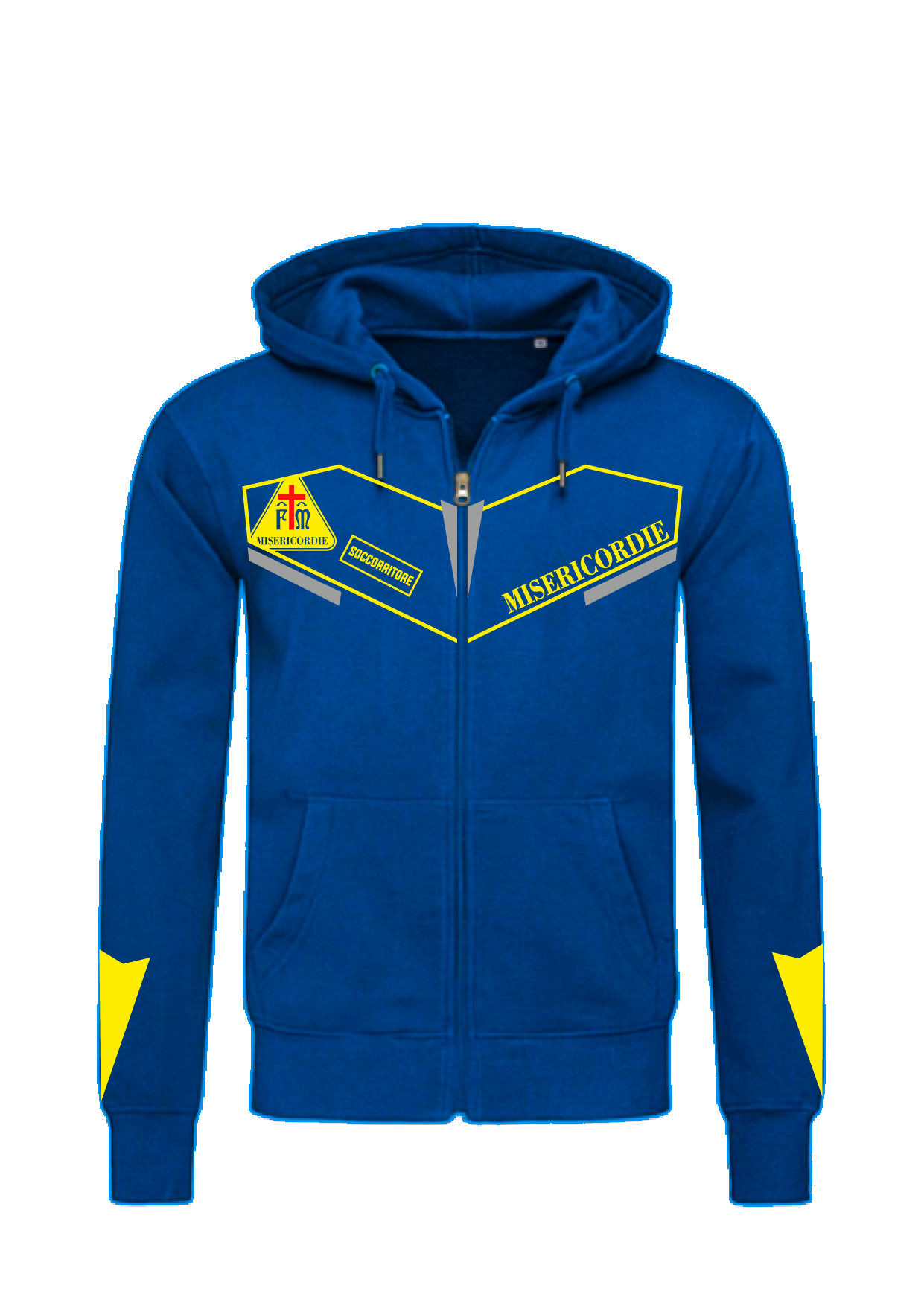 Felpa con cappuccio e zip MISERICORDIE
