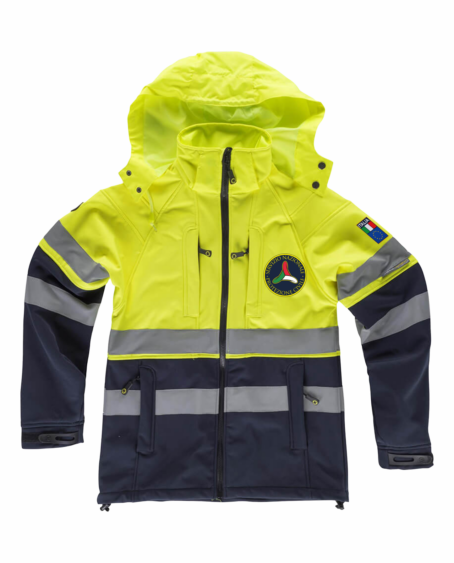 Giaccone in Softshell S9525 Alta Visibilità PROTEZIONE CIVILE