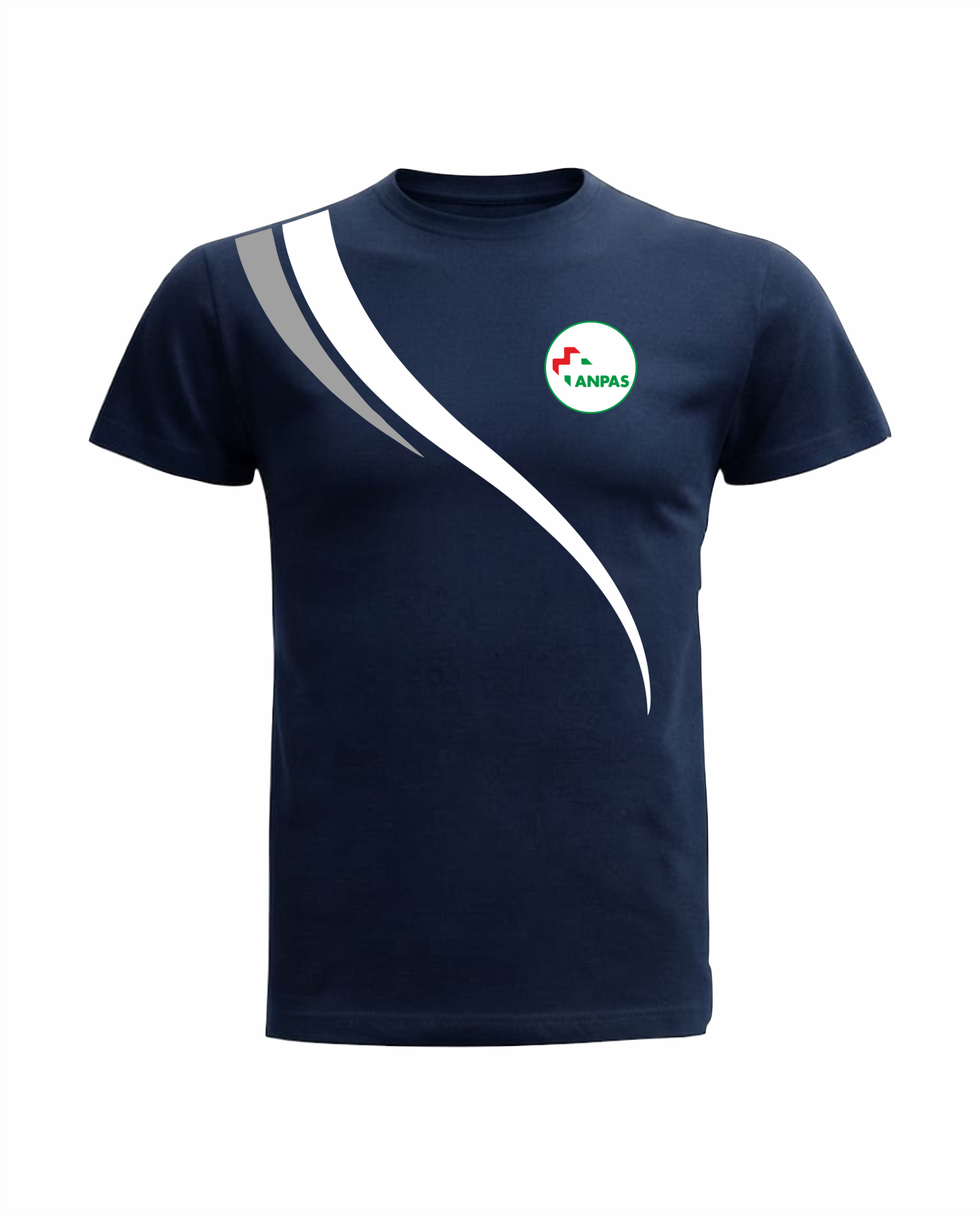 T-shirt LINEAR blu scuro ANPAS