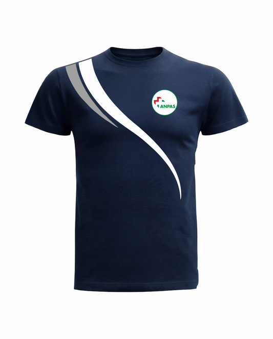 T-shirt LINEAR blu scuro ANPAS