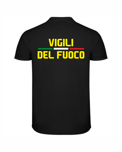 Polo  nera VIGILI DEL FUOCO