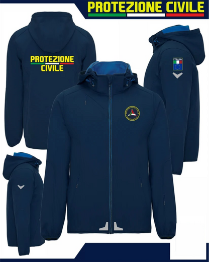 Giacca Tecnica in Softshell con cappuccio della Protezione Civile