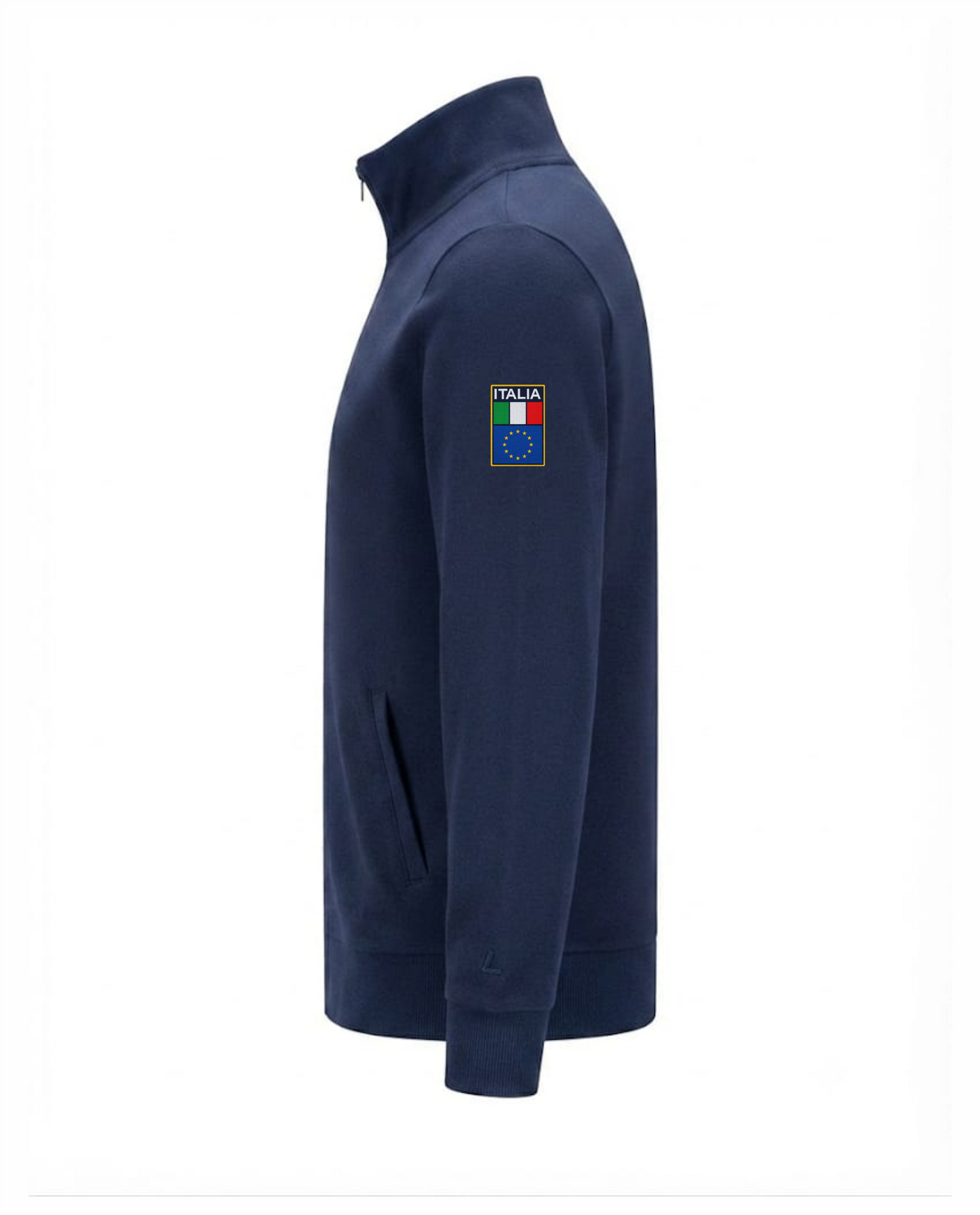 Felpa ITA zip blu scuro PROTEZIONE CIVILE