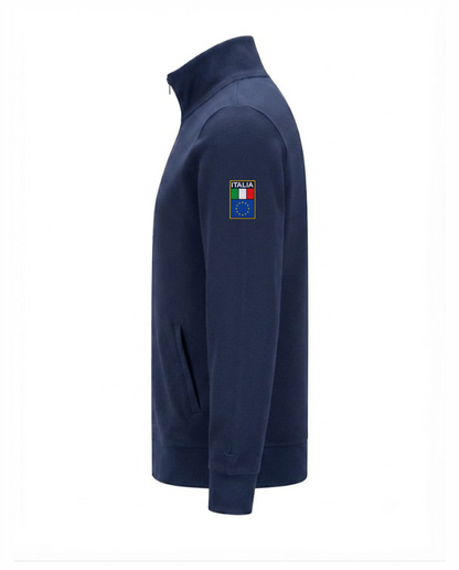 Felpa ITA zip blu scuro PROTEZIONE CIVILE