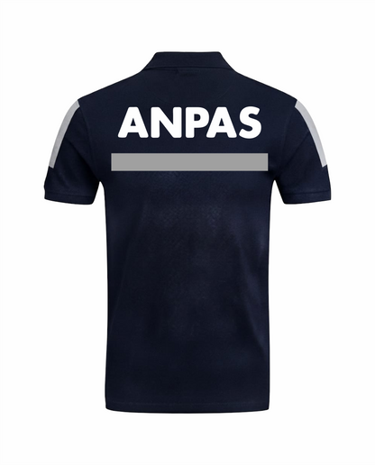 Polo ad Alta visibilità Rifrangente blu scuro ANPAS