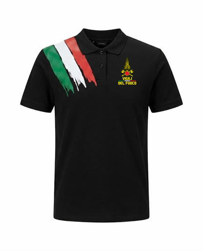 Polo ITA nera VIGILI DEL FUOCO
