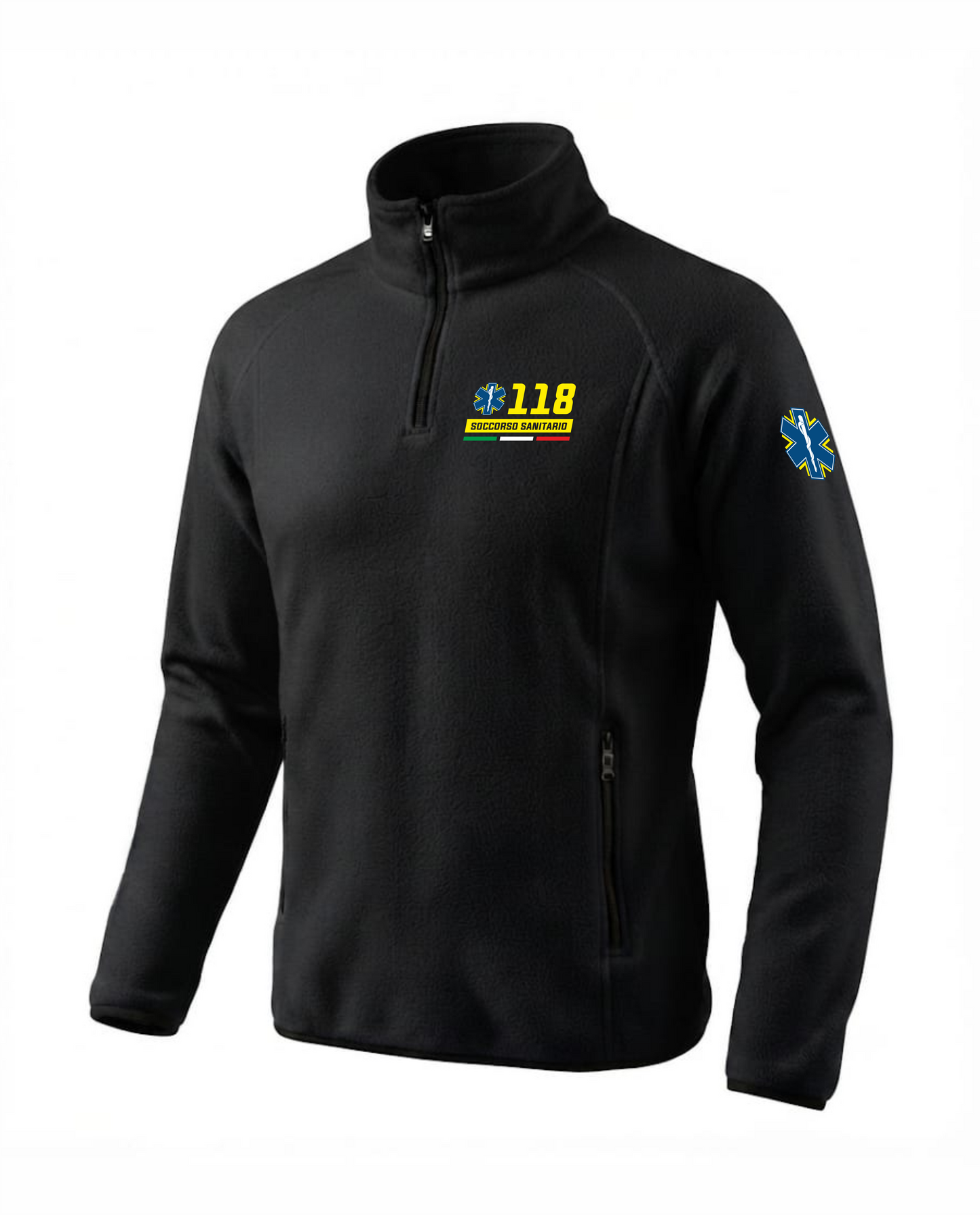 Pile nero mezza zip 118