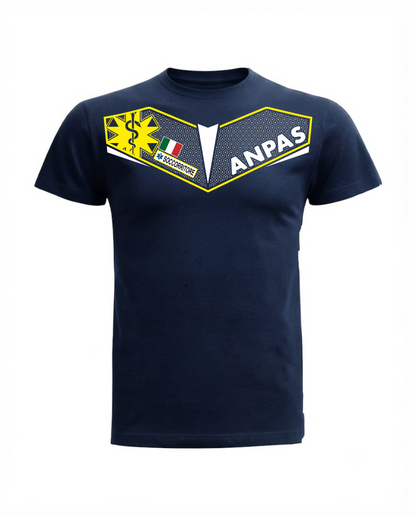 T-shirt C2 blu scuro ANPAS