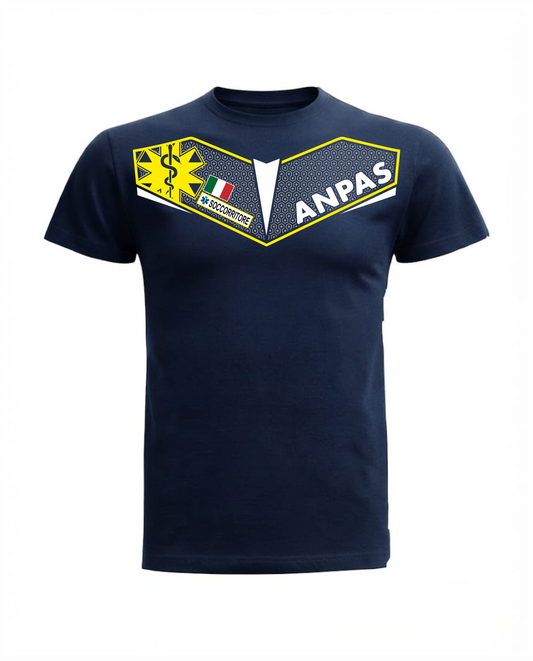 T-shirt C2 blu scuro ANPAS